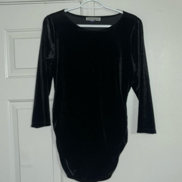 Liquid by sioni velvet black blouse size small brand new - Picture 1 of 4